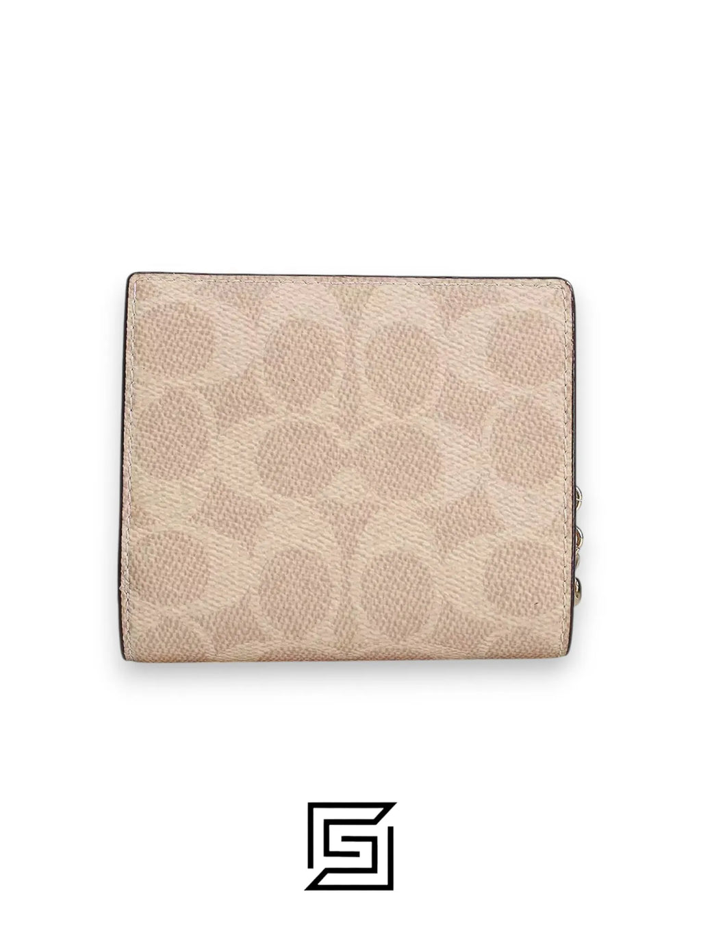 Coach C3309 Snap Wallet In Signature Canvas Light Khaki