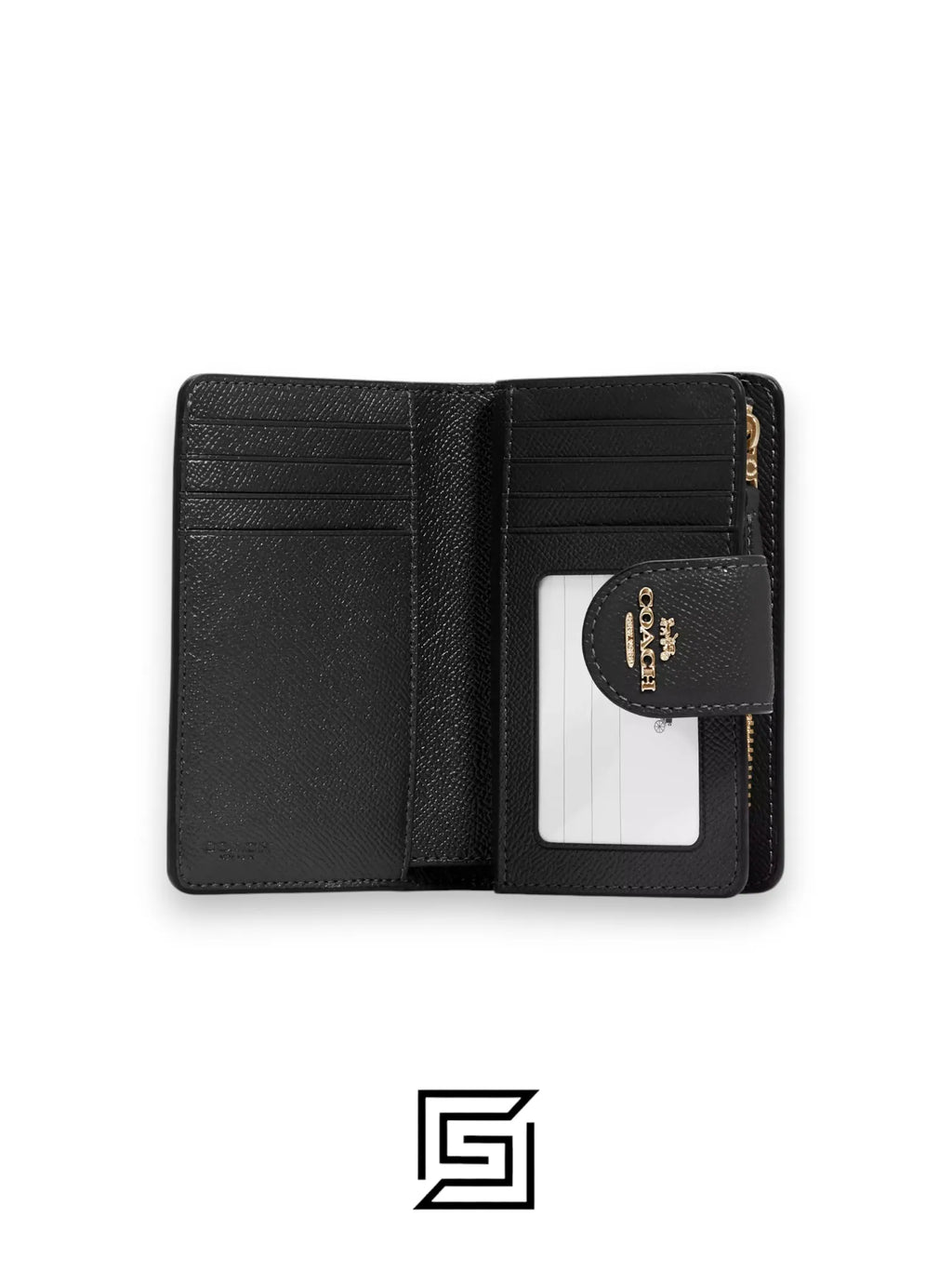 Medium Corner Zip Wallet Style Number 6390 Black