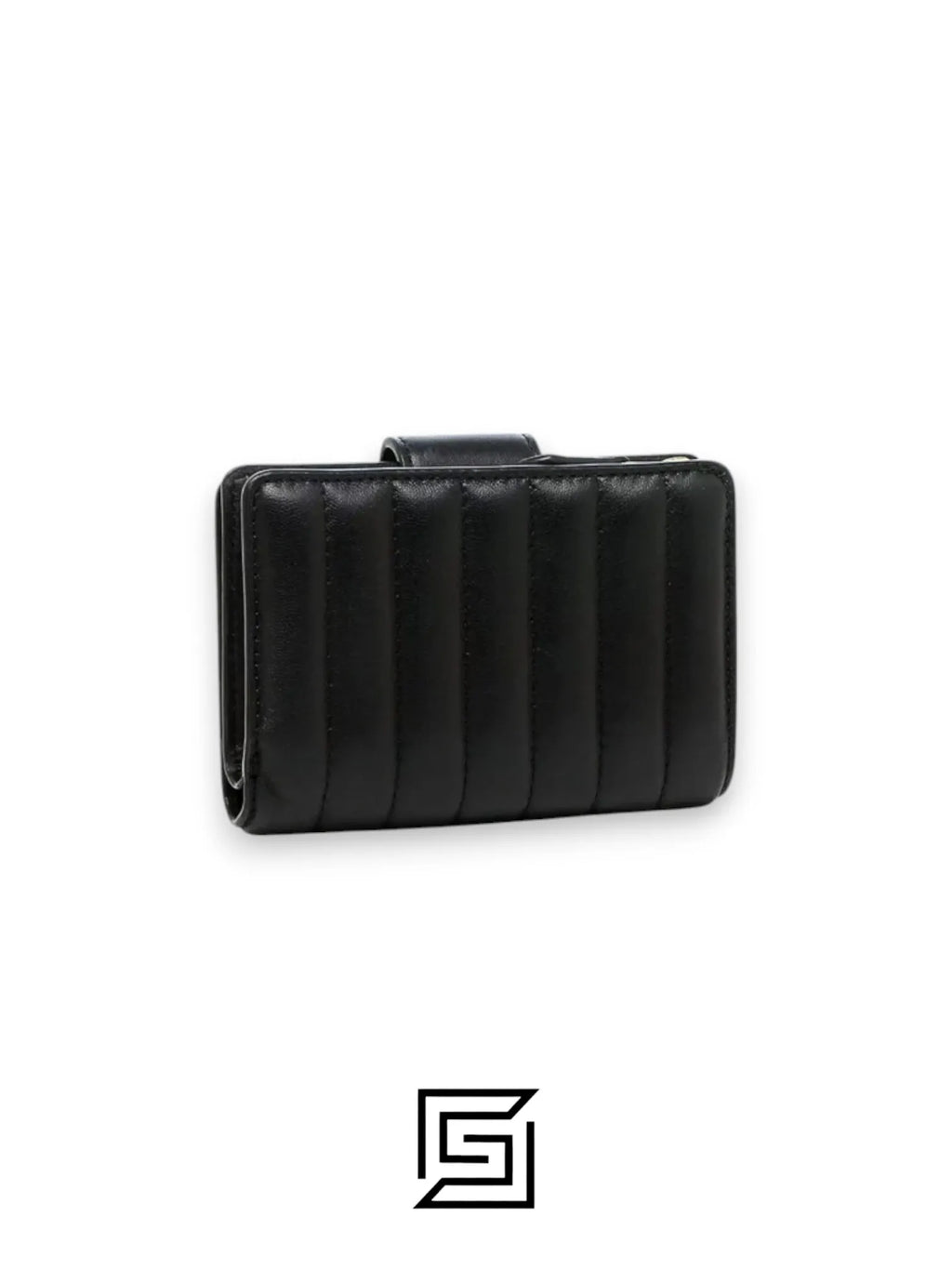 Medium Corner Zip Wallet With Quilting Style No. C3454 Black
