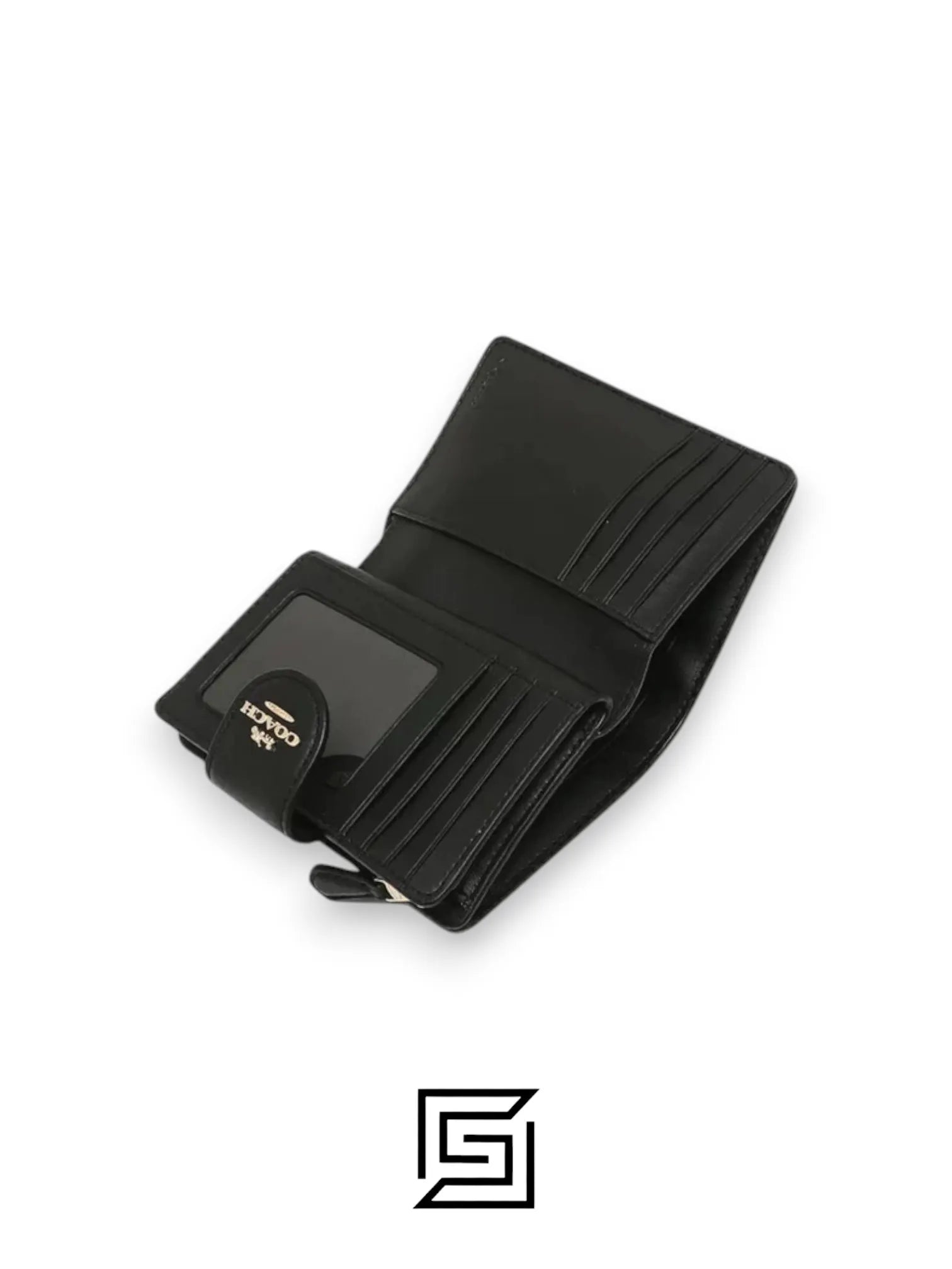 Medium Corner Zip Wallet With Quilting Style No. C3454 Black