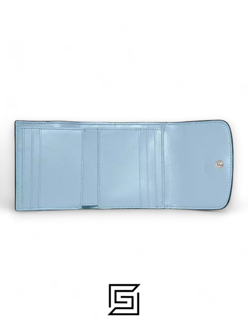 محفظة صغيرة بنقشة Signature Style No. F87589 أزرق