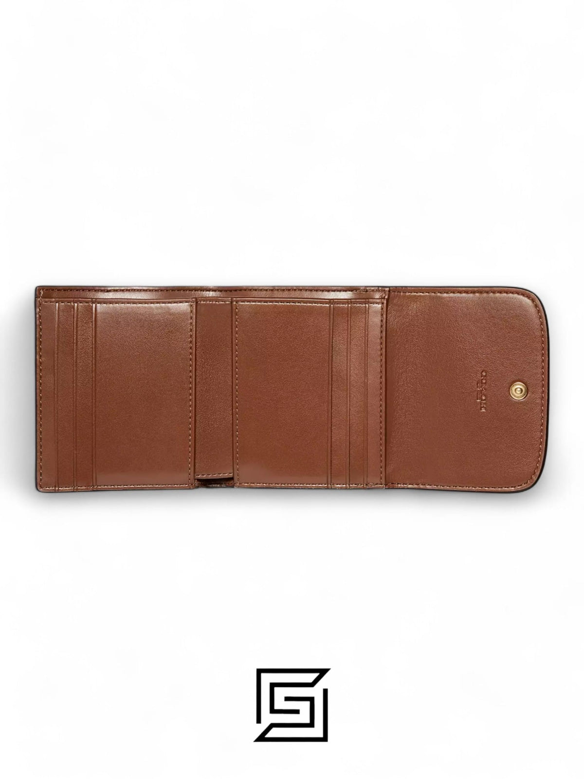 Small Wallet In Signature Canvas Style No. F87589 Brown