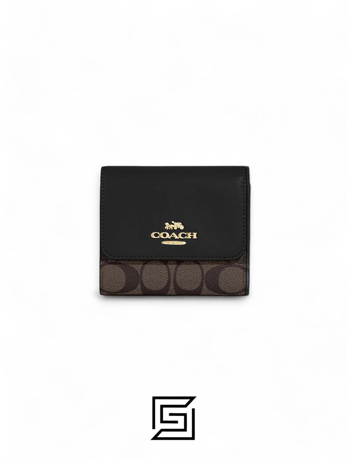 Small Wallet In Signature Canvas Style No. F87589 Black