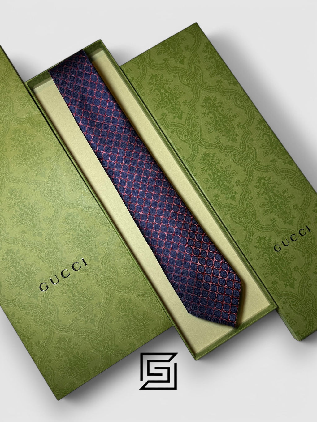 Gucci - Navy Blue - Red Color Small G Pattern Model 2