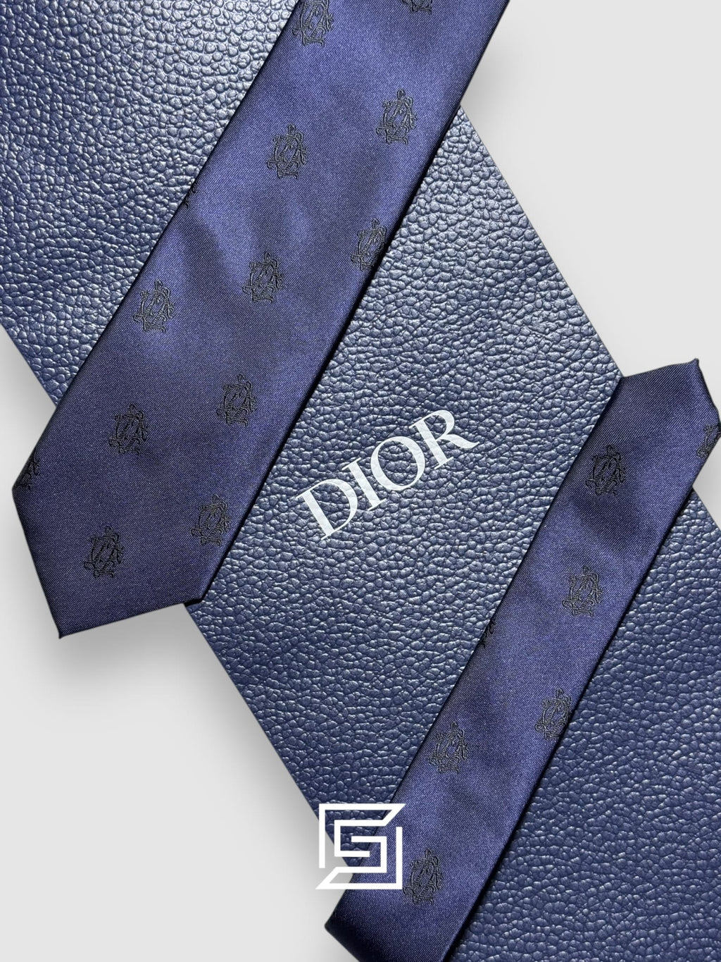 Dior - Navy Blue Color With CD Pattern Italian Style