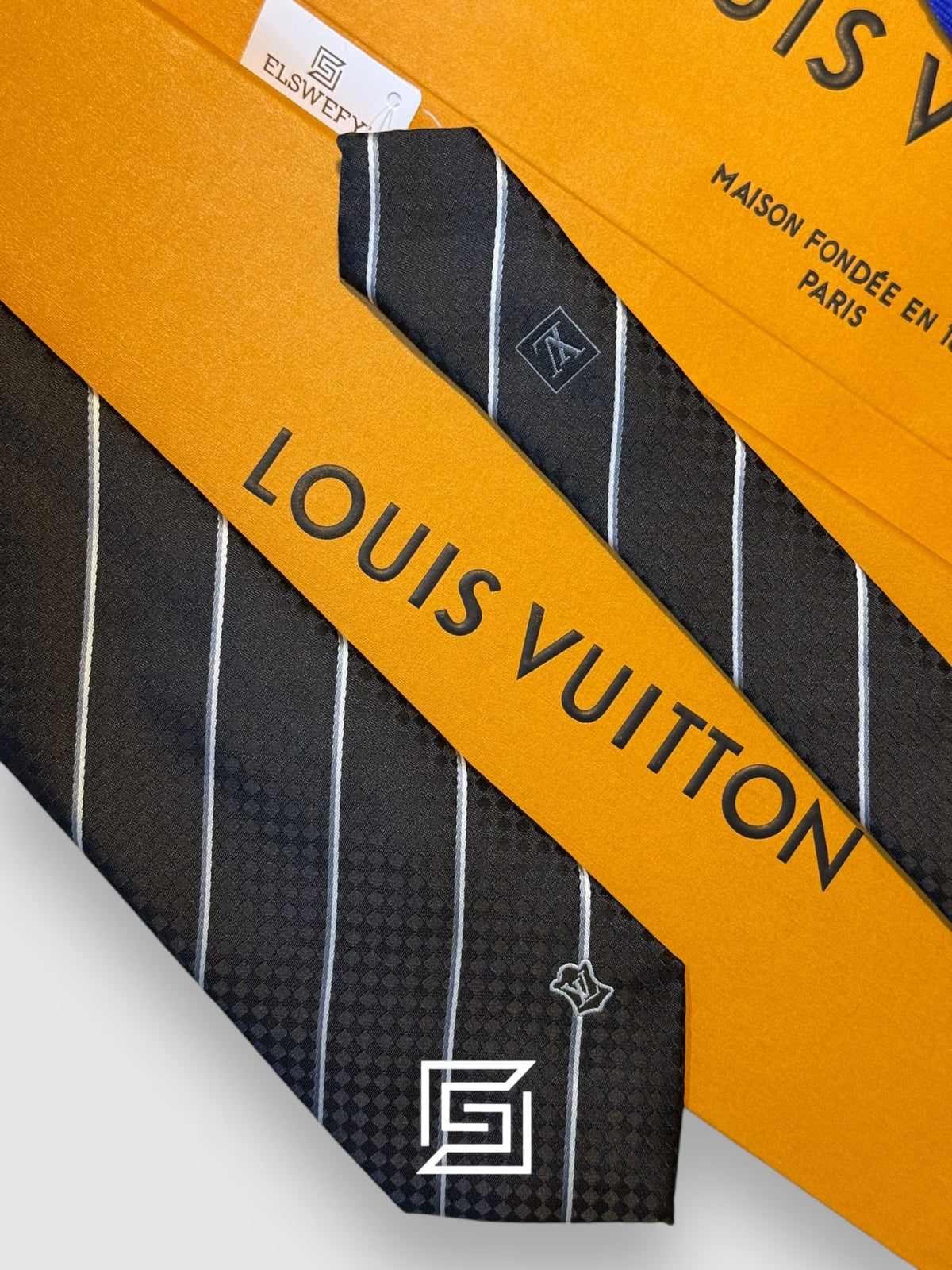 Louis Vuitton - Black - White Striped Italian Style