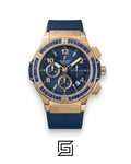 Hublot Big Bang Women – Blue Diamond Bezel, Rose Gold & Blue Dial