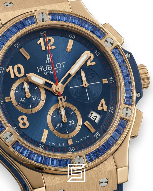Hublot Big Bang Women – Blue Diamond Bezel, Rose Gold & Blue Dial