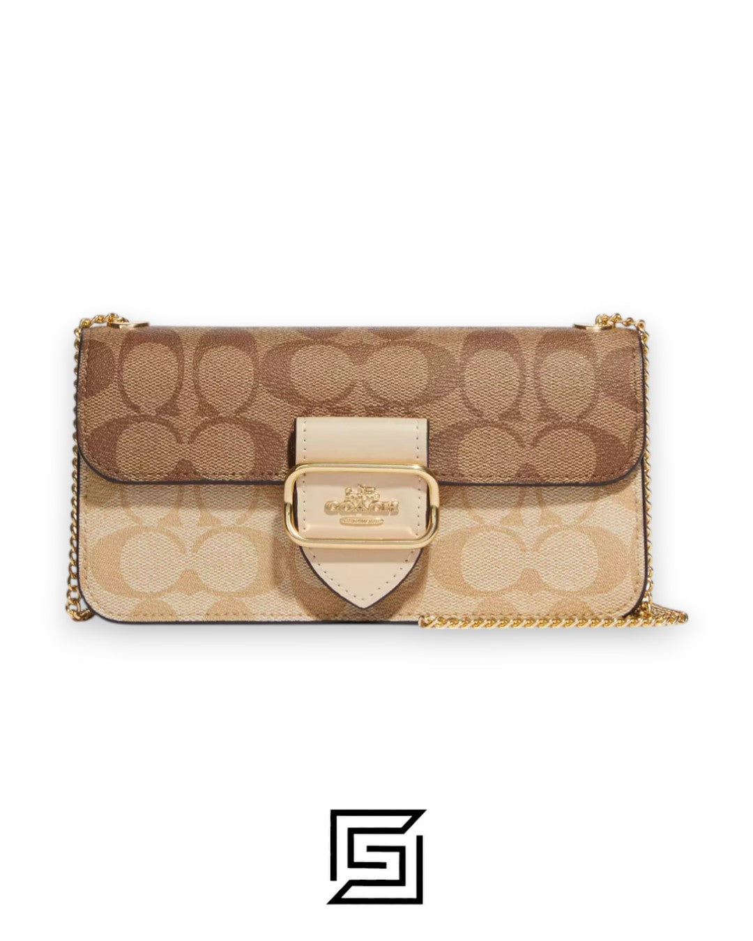Morgan Crossbody In Blocked Signature Canvas CH167