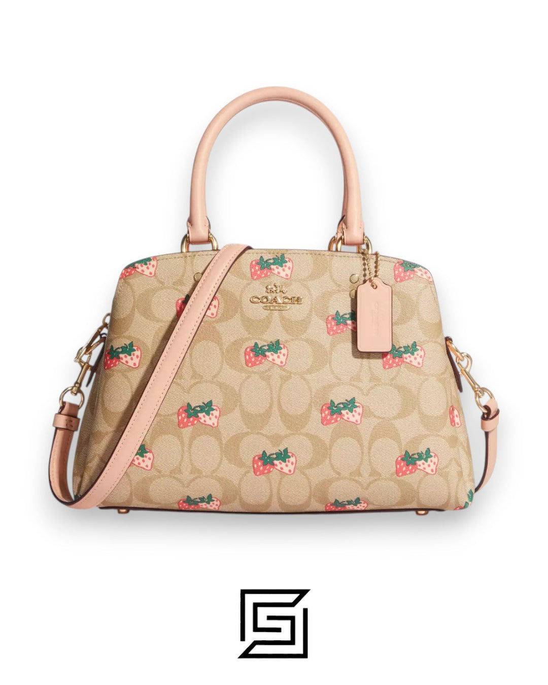 Mini Lillie Carryall In Signature Canvas With Strawberry Print Style No. CB598