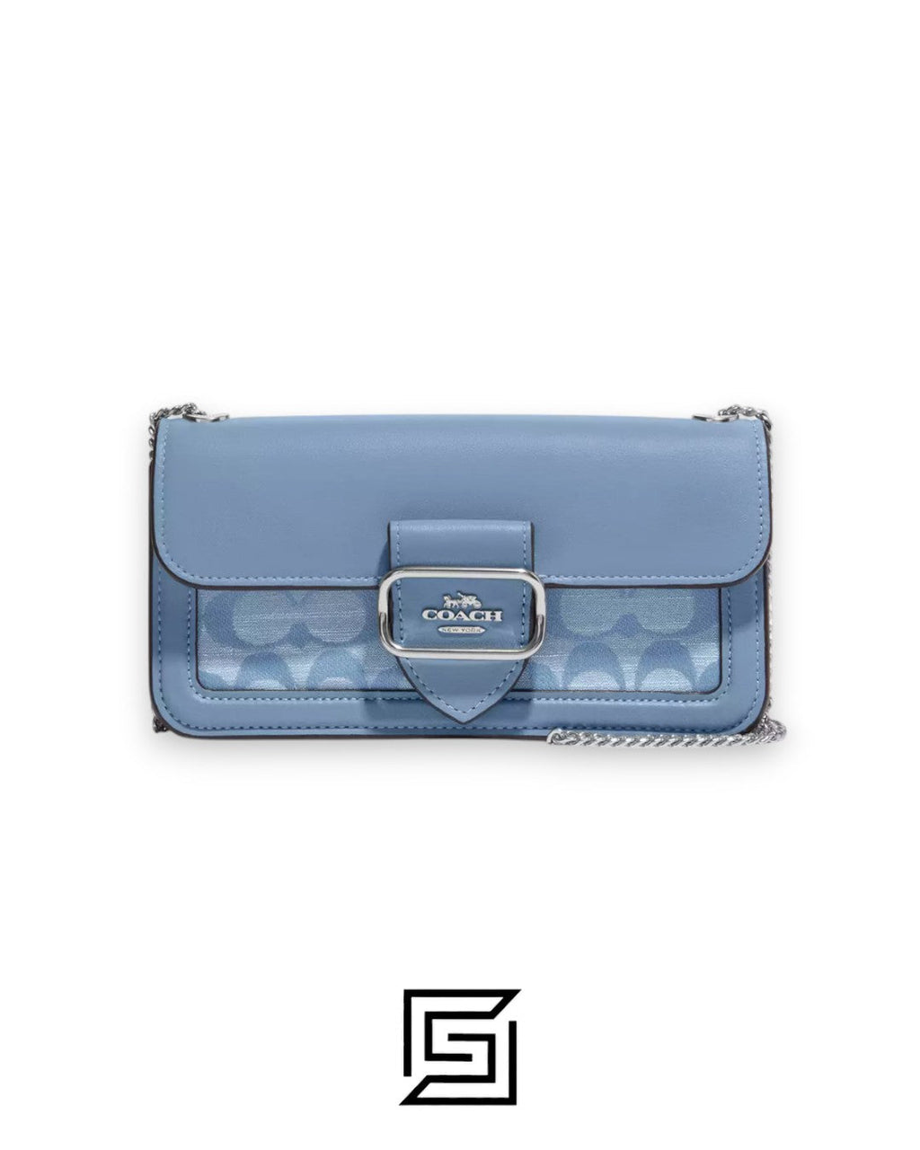 Morgan Crossbody In Signature Chambray CH150 Blue