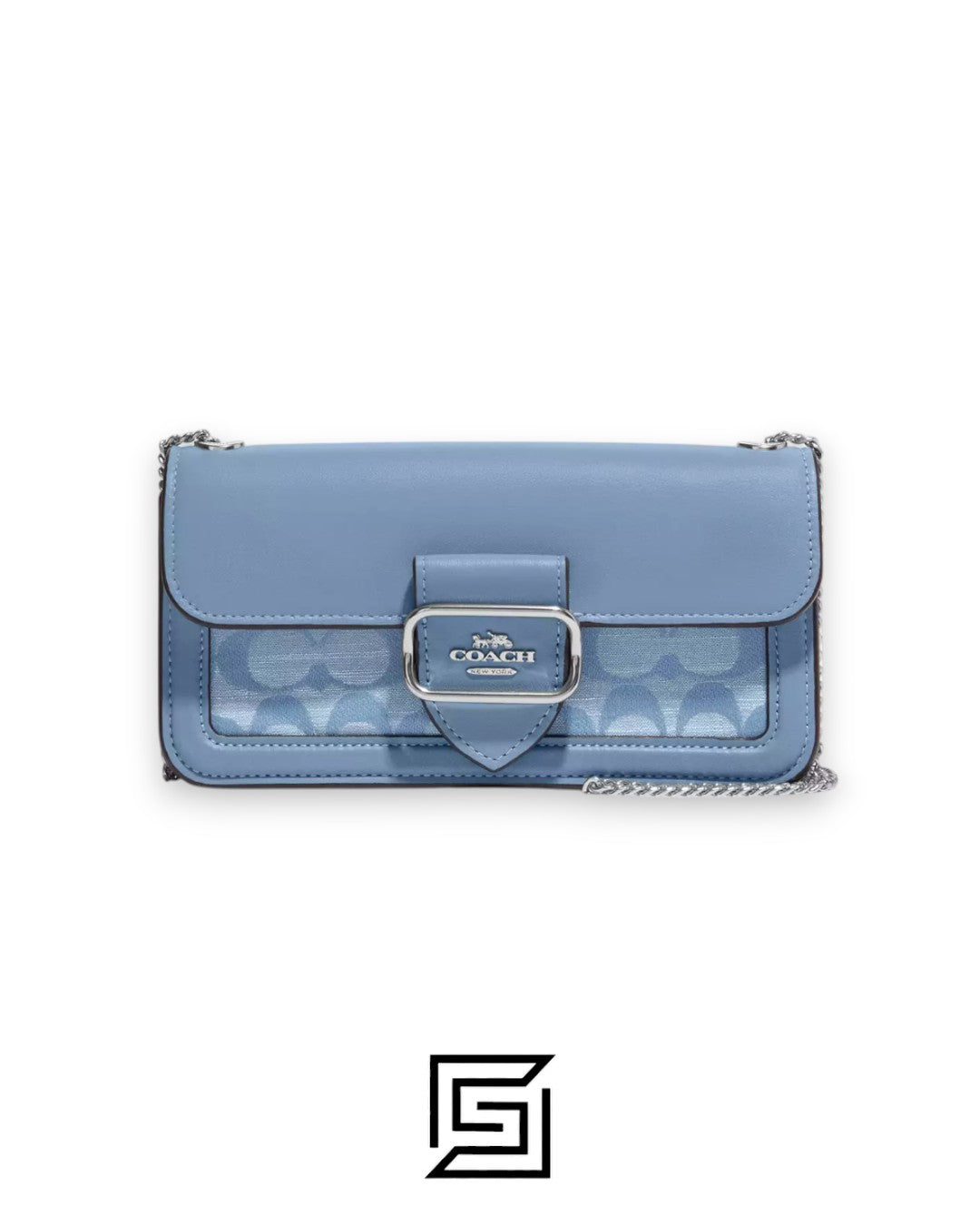 Morgan Crossbody In Signature Chambray CH150 Blue