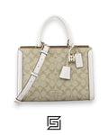 Signature Zoe Carryall Handbag in Light Khaki Chalk Style F69075