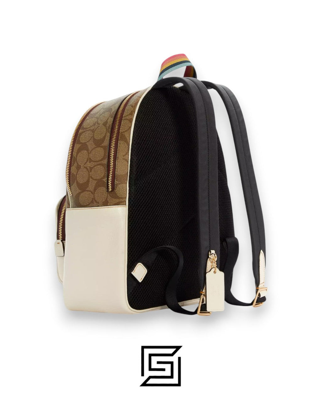 Coach X Peanuts Court Backpack In Signature Canvas With Varsity Patches C4115