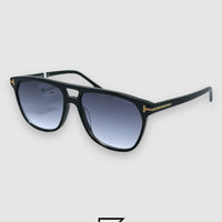 TOMFORD TF0679 نظارة شمسية للجنسين - أسود_رمادي