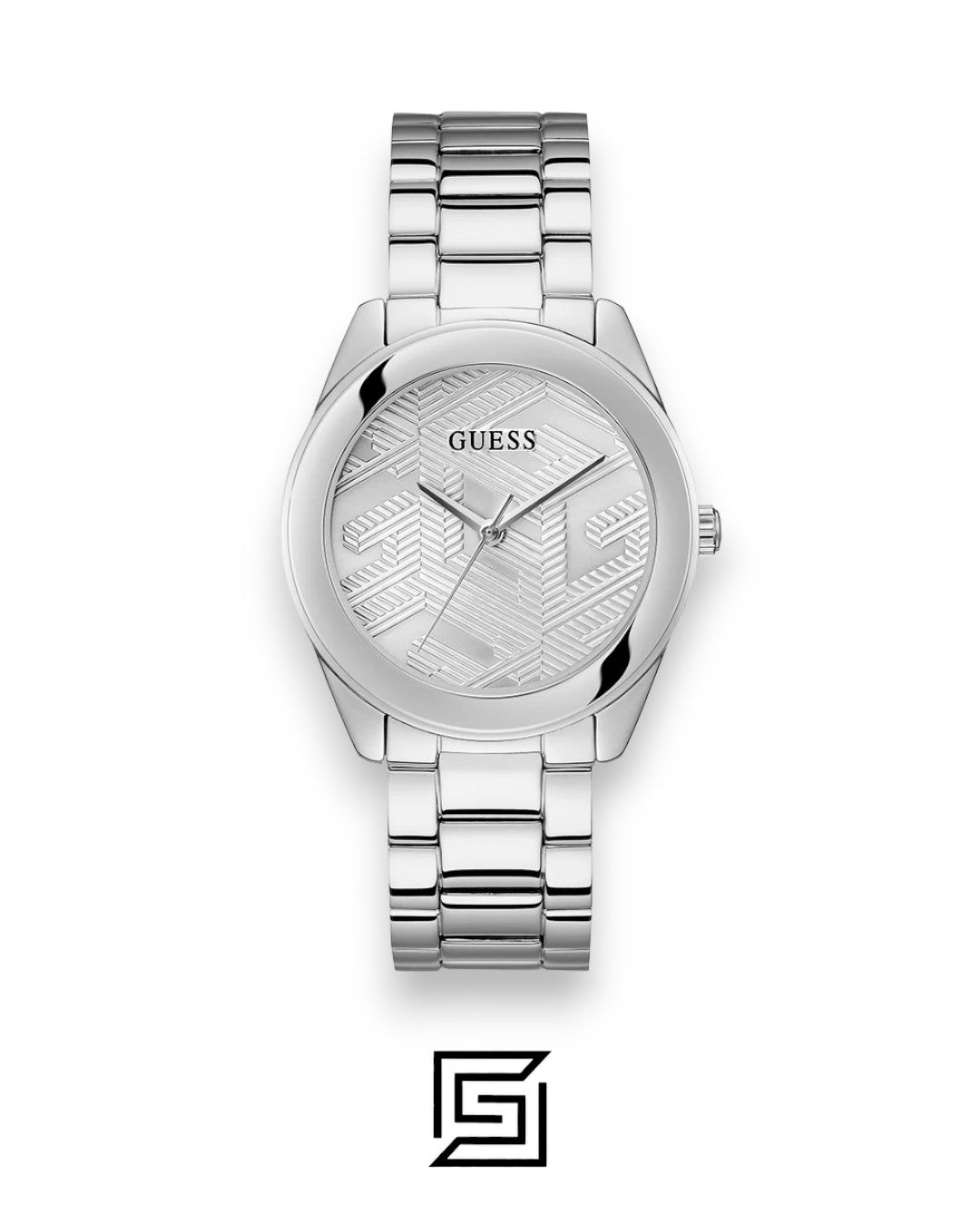 ساعة أنالوج فضية اللون GW0606L1 نسائية من GUESS