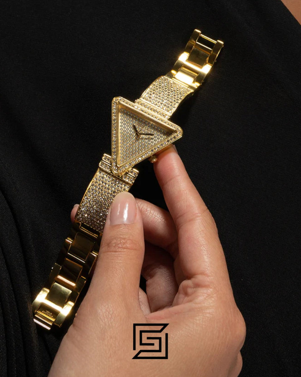 GUESS Ladies GOLD Tone Analog GW0644L2