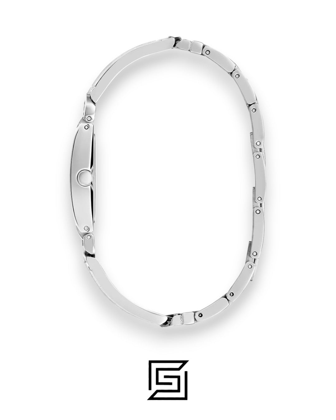 GUESS ساعة نسائية فضية اللون أنالوج طراز GW0807L1