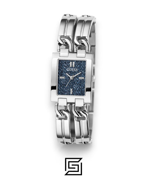 GUESS ساعة نسائية فضية اللون أنالوج طراز GW0807L1