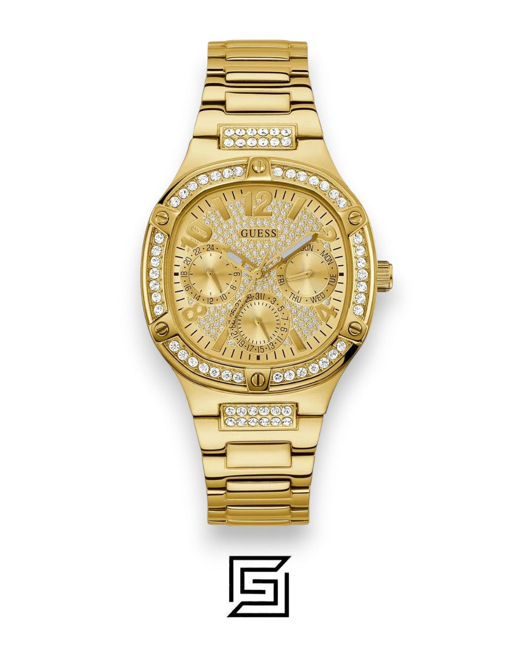 GUESS Ladies Gold Tone Analog Watch GW0558L2