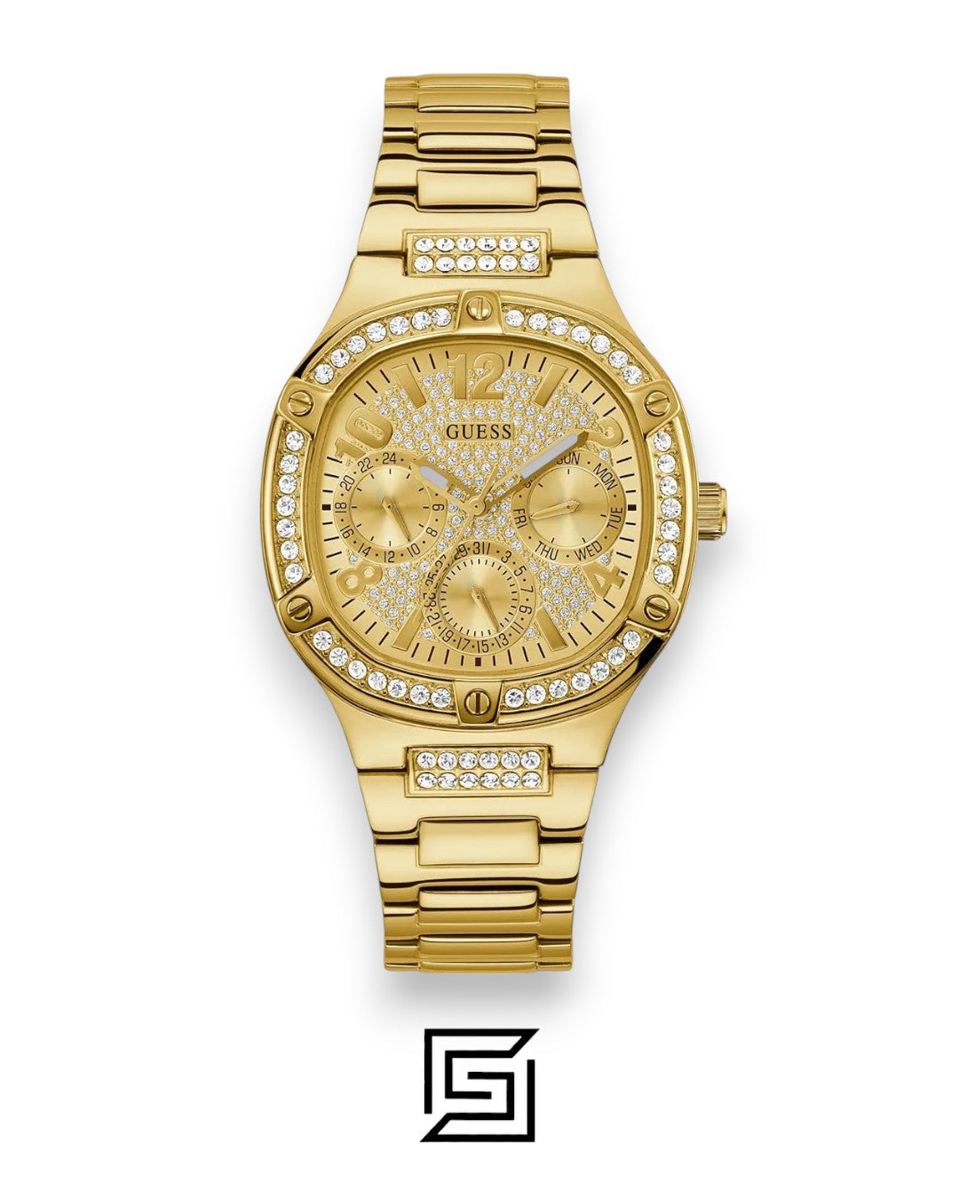 GUESS Ladies Gold Tone Analog Watch GW0558L2