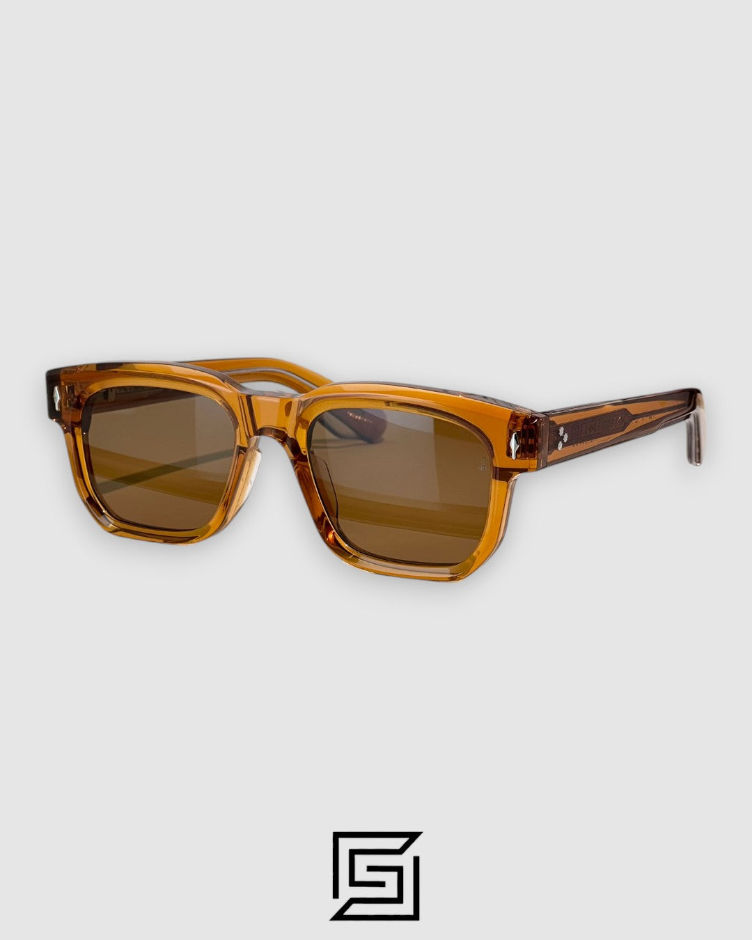Jacques Marie Mage PLAZA Sunglasses - TRANSPARENT-ORANGE