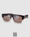 Jacques Marie Mage ACOMA JMM sunglasses - TRANSPARENT HALF MAROON -RED