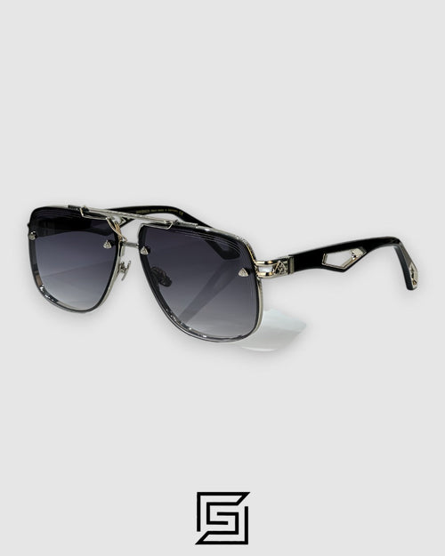 Maybach THE KING 2 sunglasses For Men - silver-lens-grey