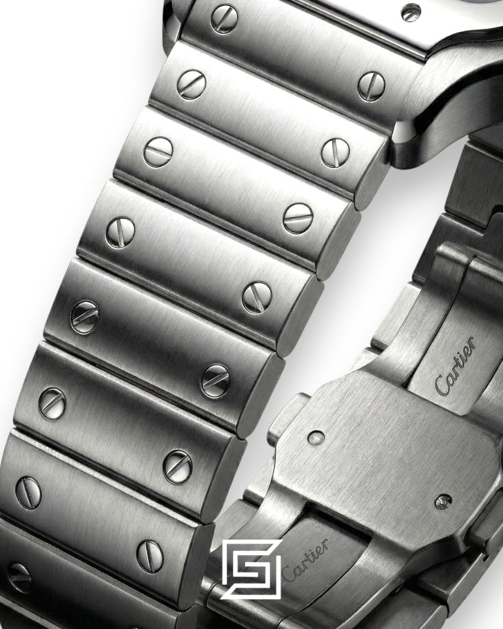 Cartier Santos 3241983 Automatic Black Roman Dial Stainless Steel - 47mm