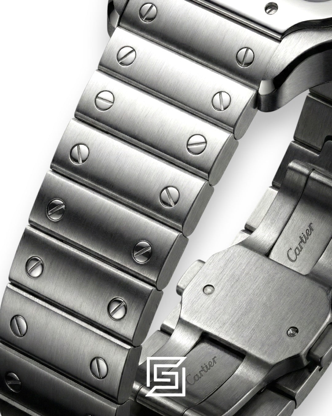 Cartier Santos 3241983 Automatic Black Roman Dial Stainless Steel - 47mm