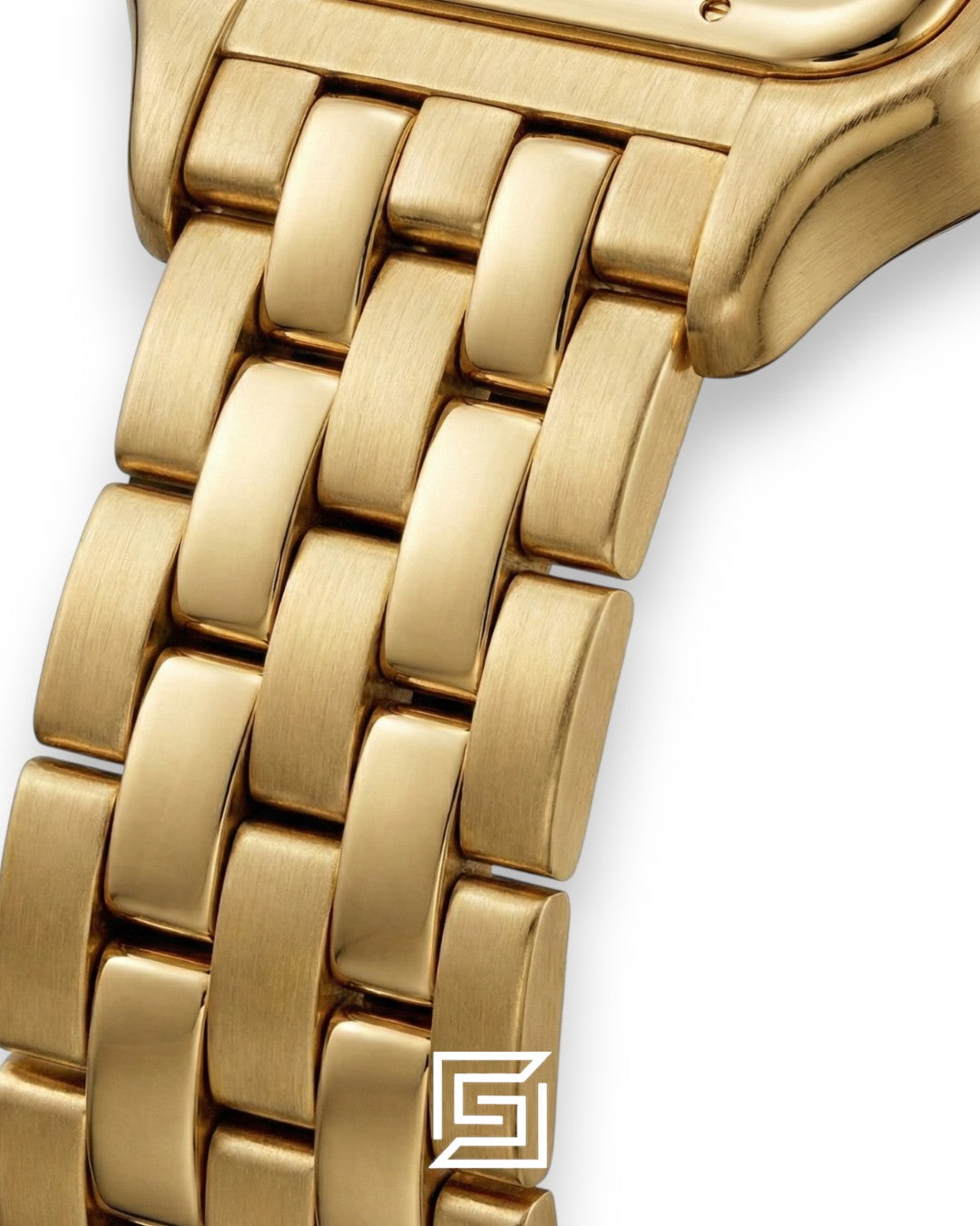 Cartier Santos 644329 Quartz White Roman Dial Full Gold - 42mm