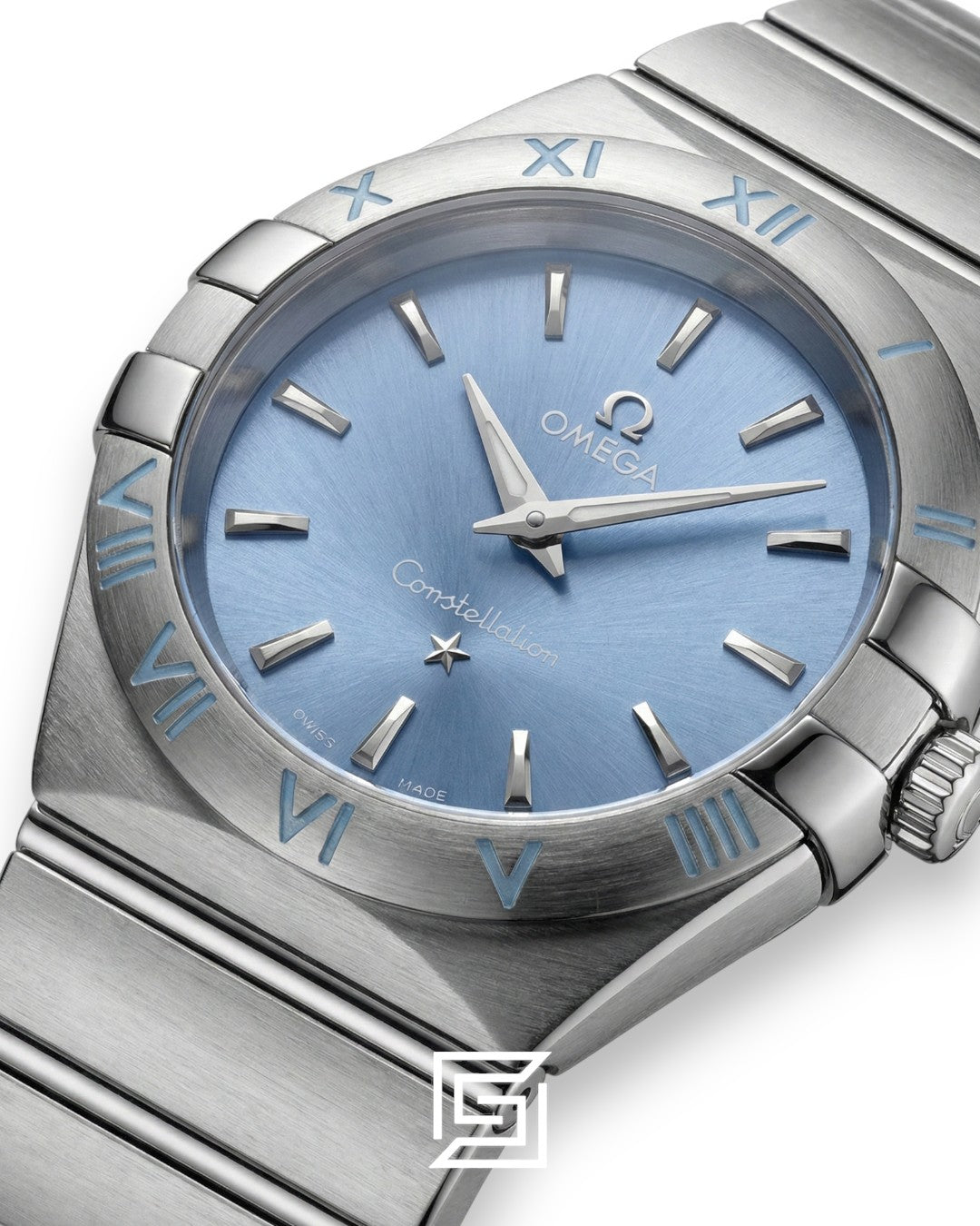 Omega Constellation Ladies 27mm – Baby Blue Dial & Stainless Steel