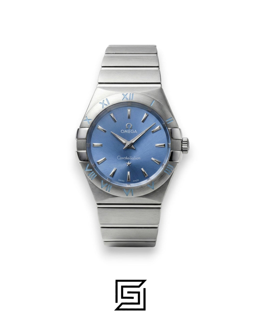 Omega Constellation Ladies 27mm – Baby Blue Dial & Stainless Steel
