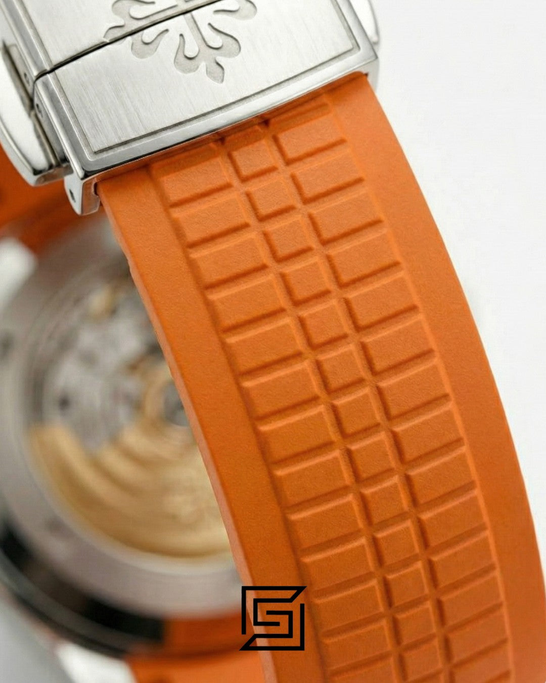 Patek Philippe Aquanaut – Black Dial × Orange Rubber Strap – Japanese Automatic Chronograph