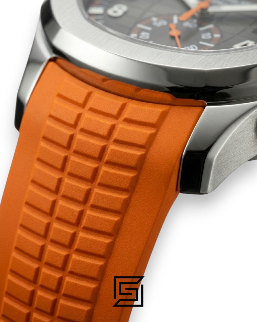 Patek Philippe Aquanaut – Black Dial × Orange Rubber Strap – Japanese Automatic Chronograph