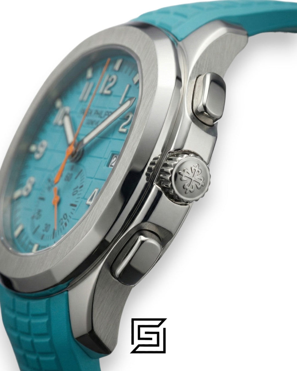 Patek Philippe Aquanaut – Turquoise Dial × Turquoise Rubber Strap – Japanese Automatic Chronograph
