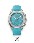 Patek Philippe Aquanaut – Turquoise Dial × Turquoise Rubber Strap – Japanese Automatic Chronograph