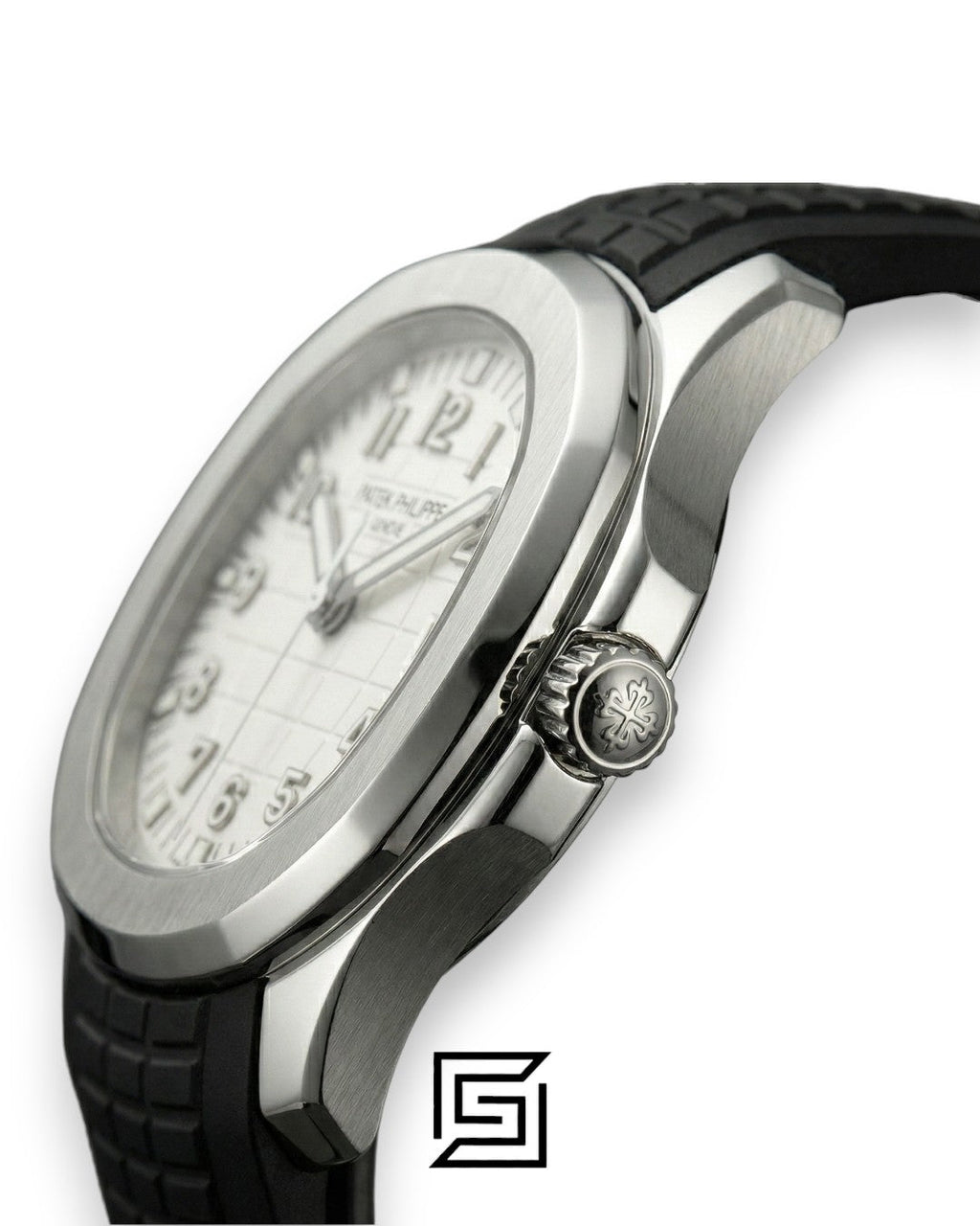 Patek Philippe Aquanaut – Cream Dial × Black Rubber Strap – Japanese Automatic