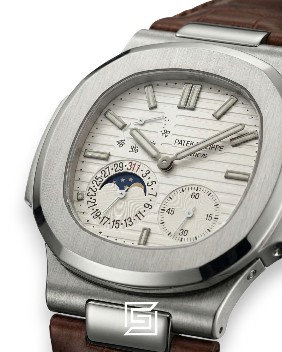 Patek Philippe Grand Complication – Silver Dial – Brown Leather Strap – Japanese Automatic