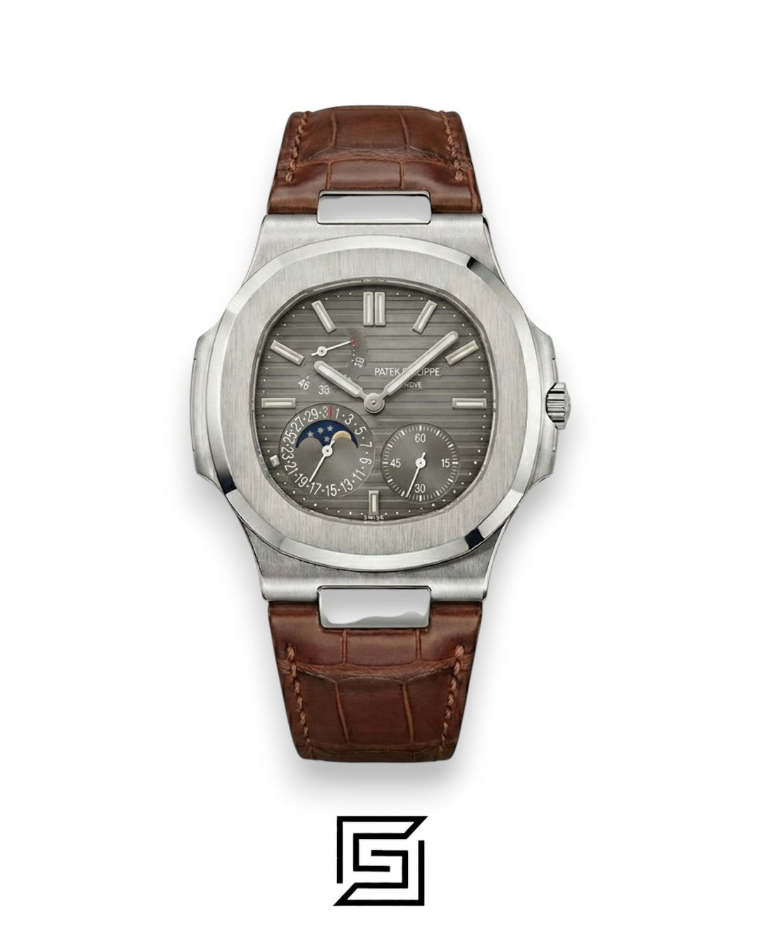 Patek Philippe Grand Complication – Grey Dial – Brown Leather Strap – Japanese Automatic