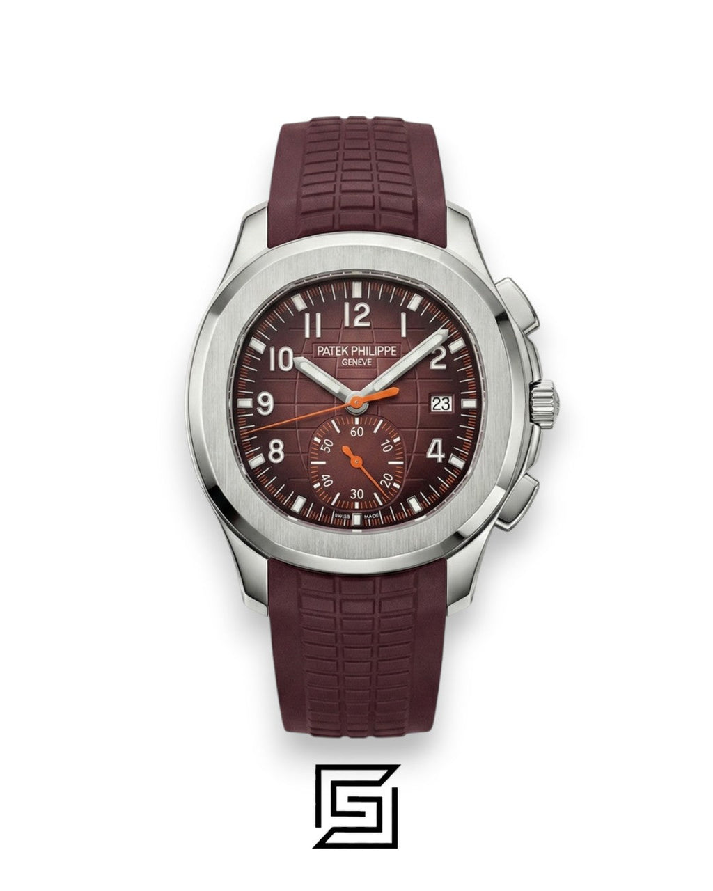 Patek Philippe Aquanaut Chronograph – Brown Dial × Brown Rubber Strap – Japanese Automatic