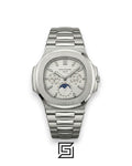 Patek Philippe Nautilus Perpetual Calendar – White Dial – Japanese Automatic Chronograph – Stainless Steel Bracelet