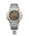 Patek Philippe Nautilus Perpetual Calendar – Brown Dial – Japanese Automatic Chronograph – Stainless Steel Bracelet