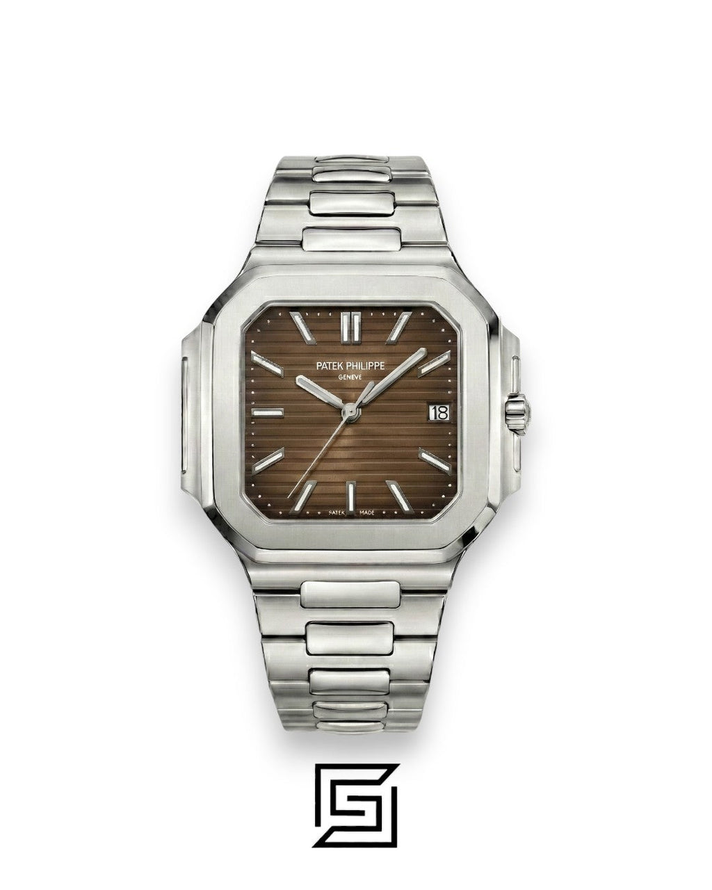 Patek Philippe Cubitus – Japanese Automatic – Brown Dial – Stainless Steel Bracelet