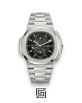 Patek Philippe Nautilus Travel Time – Black Dial – Japanese Automatic Chronograph – Stainless Steel Bracelet