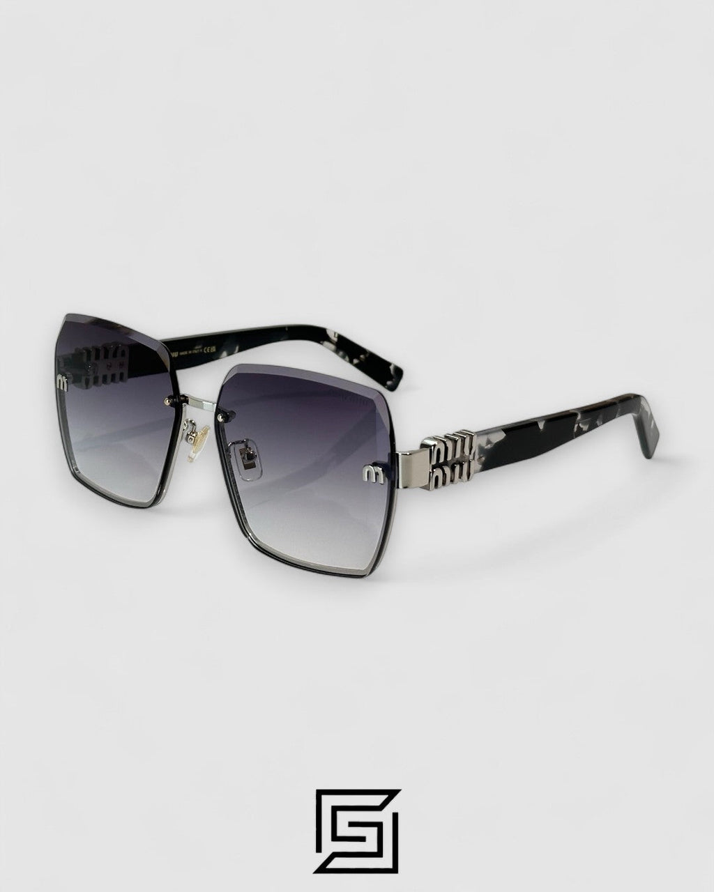 Miu Miu MU60ZS Degrade Grey Lenses and Silver Frame
