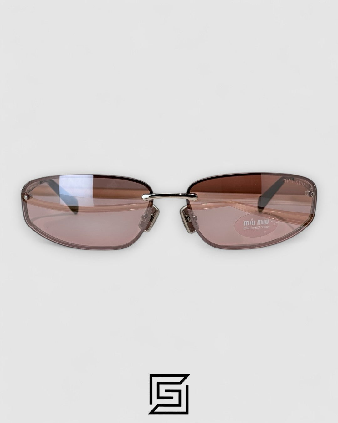 Miu Miu MUA50S Pink Lenses and Silver Frame
