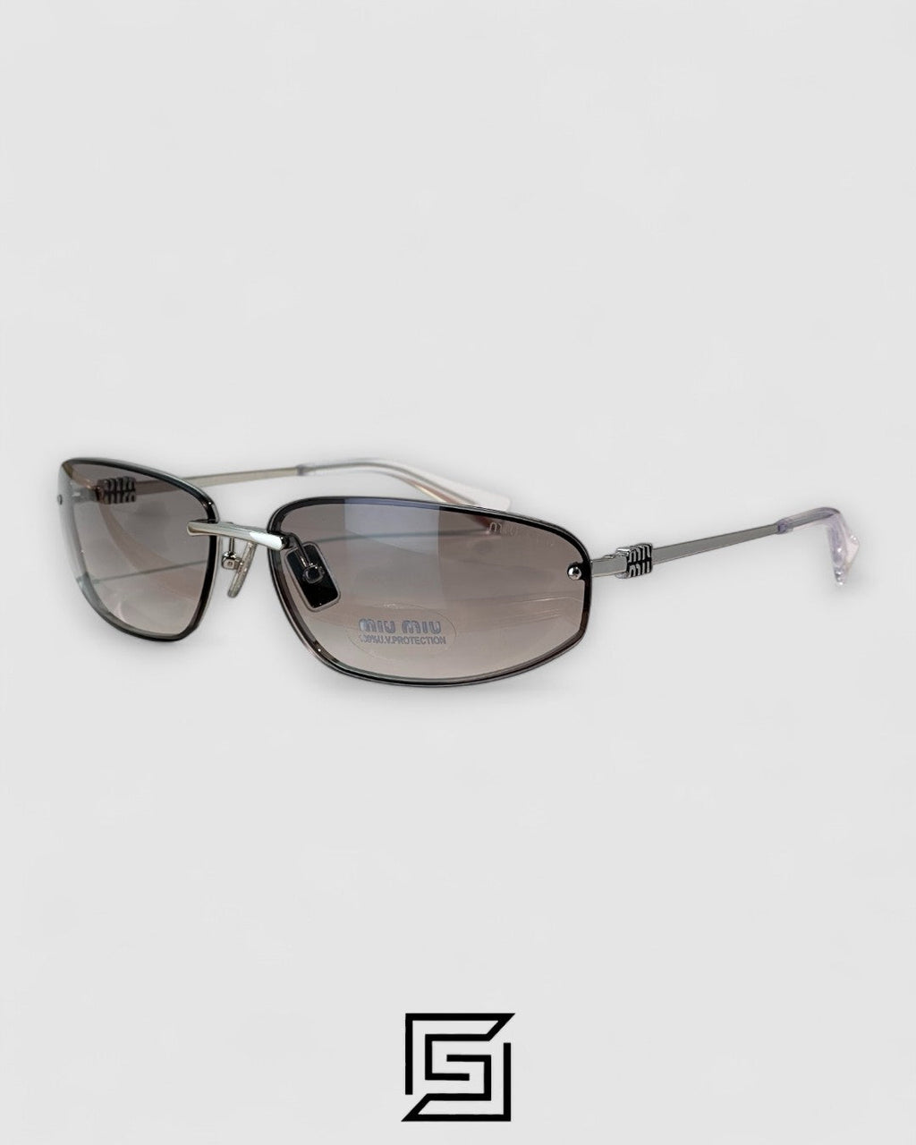 Miu Miu MUA50S Pink Lenses and Silver Frame