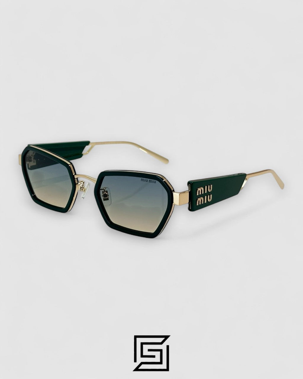 Miu Miu MU61 Light Green Lenses and Green Frame