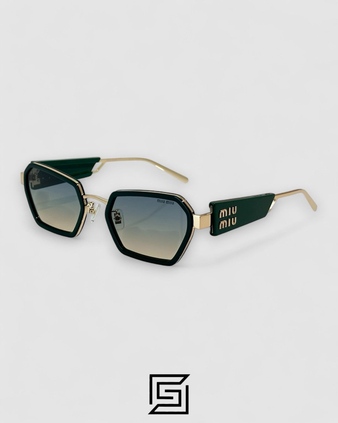 Miu Miu MU61 Light Green Lenses and Green Frame